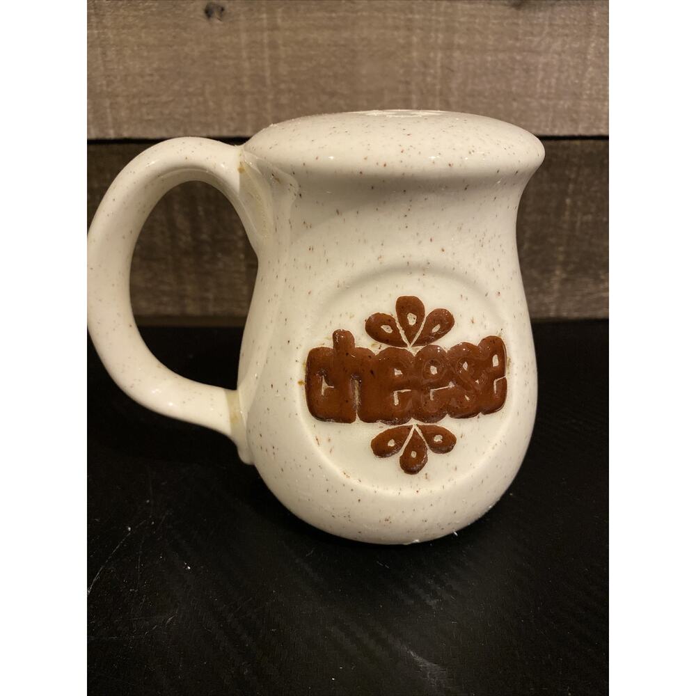 Cheese Shaker Very 70s Vintage Large Ceramic